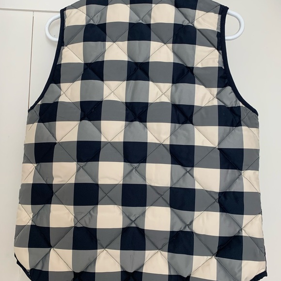 J. Crew Plaid Quilted Puffer Vest (S) - Picture 5 of 6
